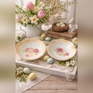 Set Of Two Antique Display Bowls From Germany